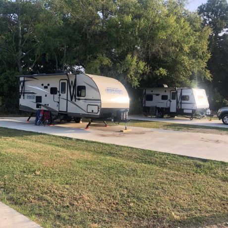 Paved RV site