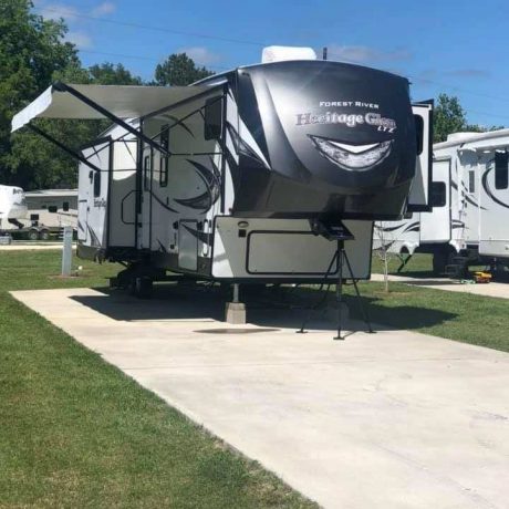 Paved RV site